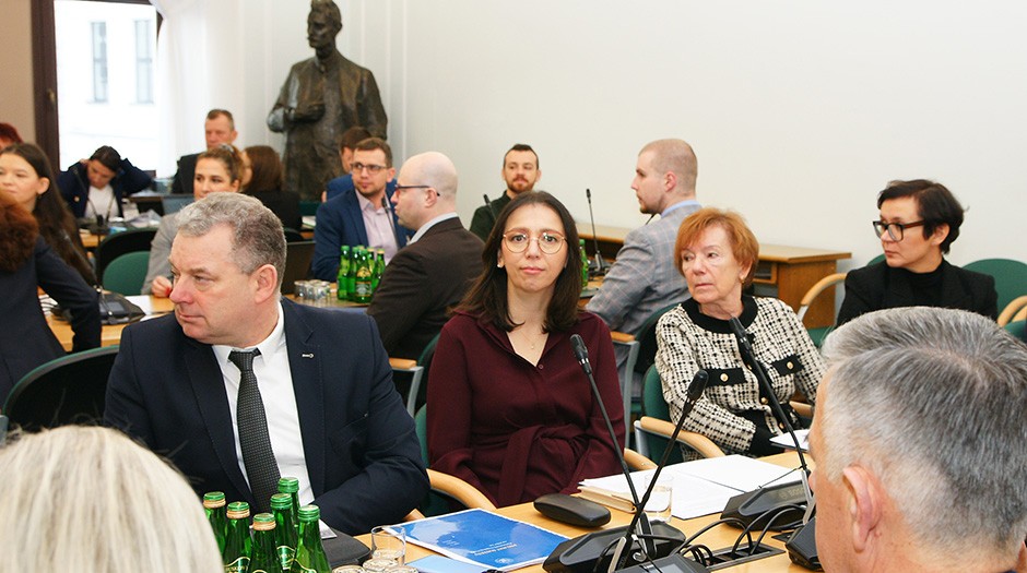 Katarzyna Łażewska-Hrycko na posiedzeniu Komisji