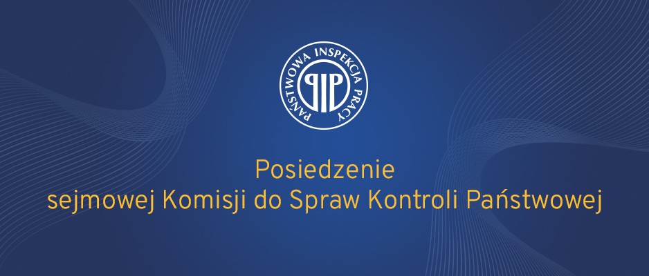 Plansza z posiedzeniem sejmowej Komisji do Spraw Kontroli Państwowej