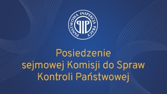 Plansza z posiedzeniem sejmowej Komisji do Spraw Kontroli Państwowej