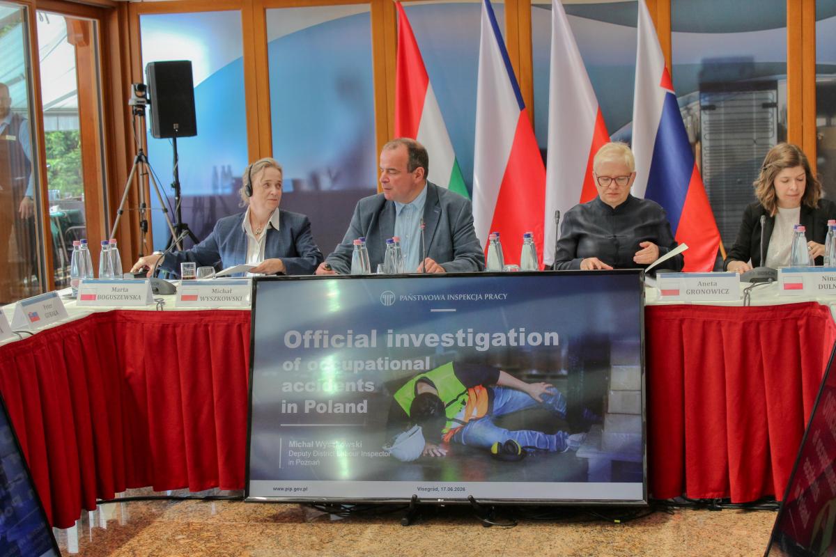 Meeting of Visegrad Group labour inspections - discussing accidents at work