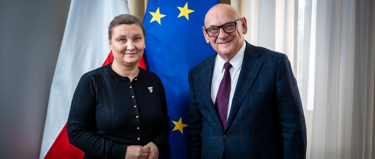 Szef Państwowej Inspekcji Pracy spotkał się z Pauliną Piechną-Więckiewicz, podsekretarzem stanu w Ministerstwie Edukacji Narodowej
