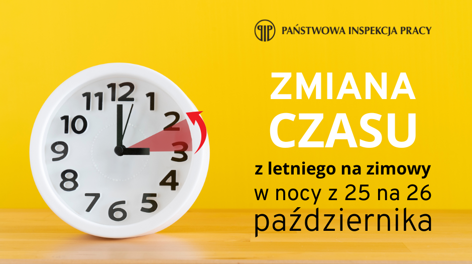 Zmiana czasu na zimowy a czas pracy 