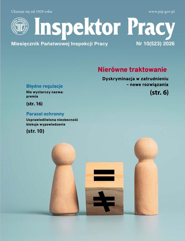 Miesięcznik Państwowej Inspekcji Pracy, nr 10/2026