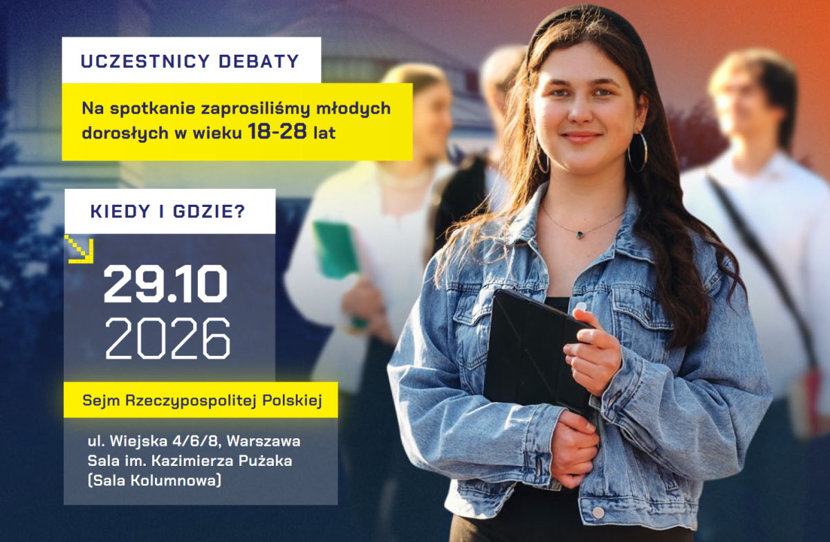 Parlament Przyszłości” w Sejmie RP.  Młodzi porozmawiają o rynku pracy bez filtrów