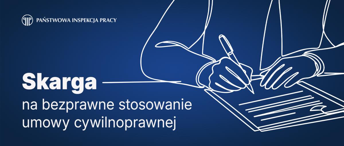 Plansza informacyjna o procedurze składania skarg do PIP