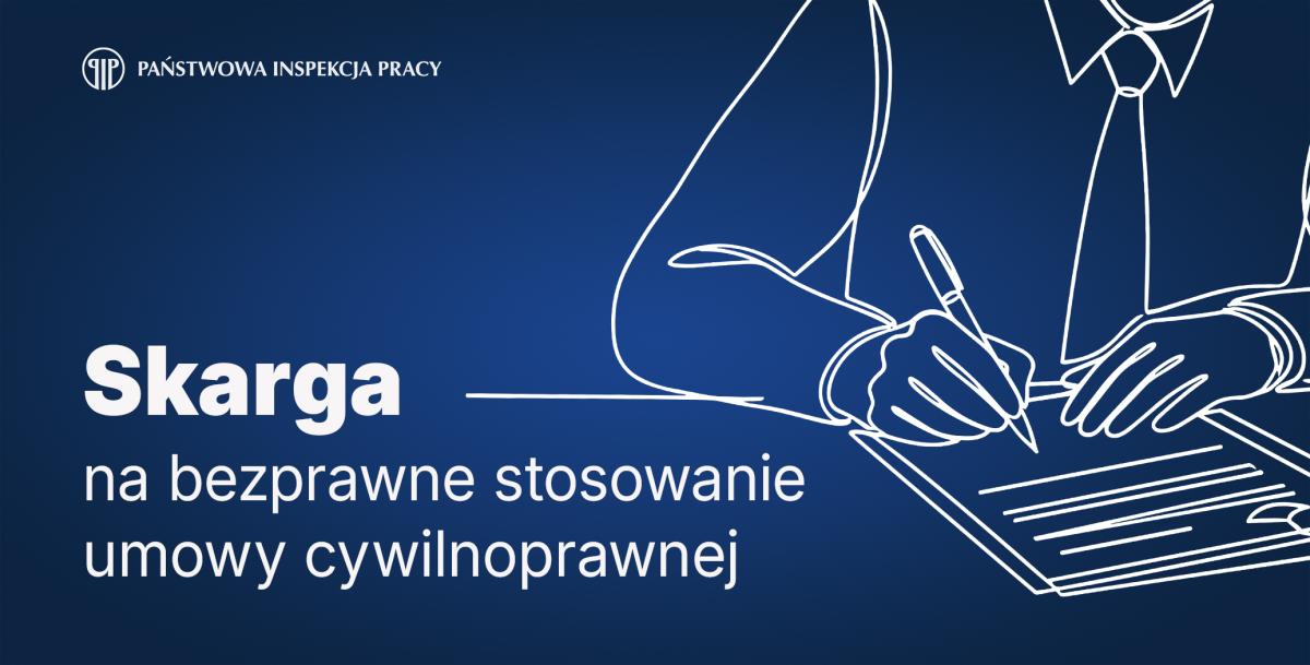 Plansza informacyjna o procedurze składania skarg do PIP
