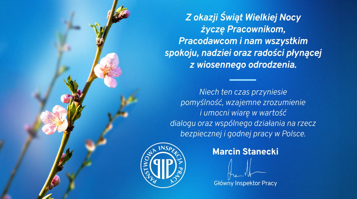 Życzenia od Głównego Inspektora Pracy 