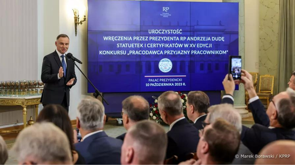 Prezydent RP Finał XV edycji konkursu „Pracodawca Przyjazny Pracownikom” 